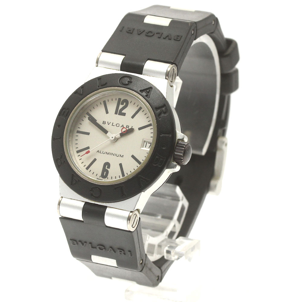 BVLGARI aluminum AL32TA Date Silver Dial Quartz Boy's Watch_883272
