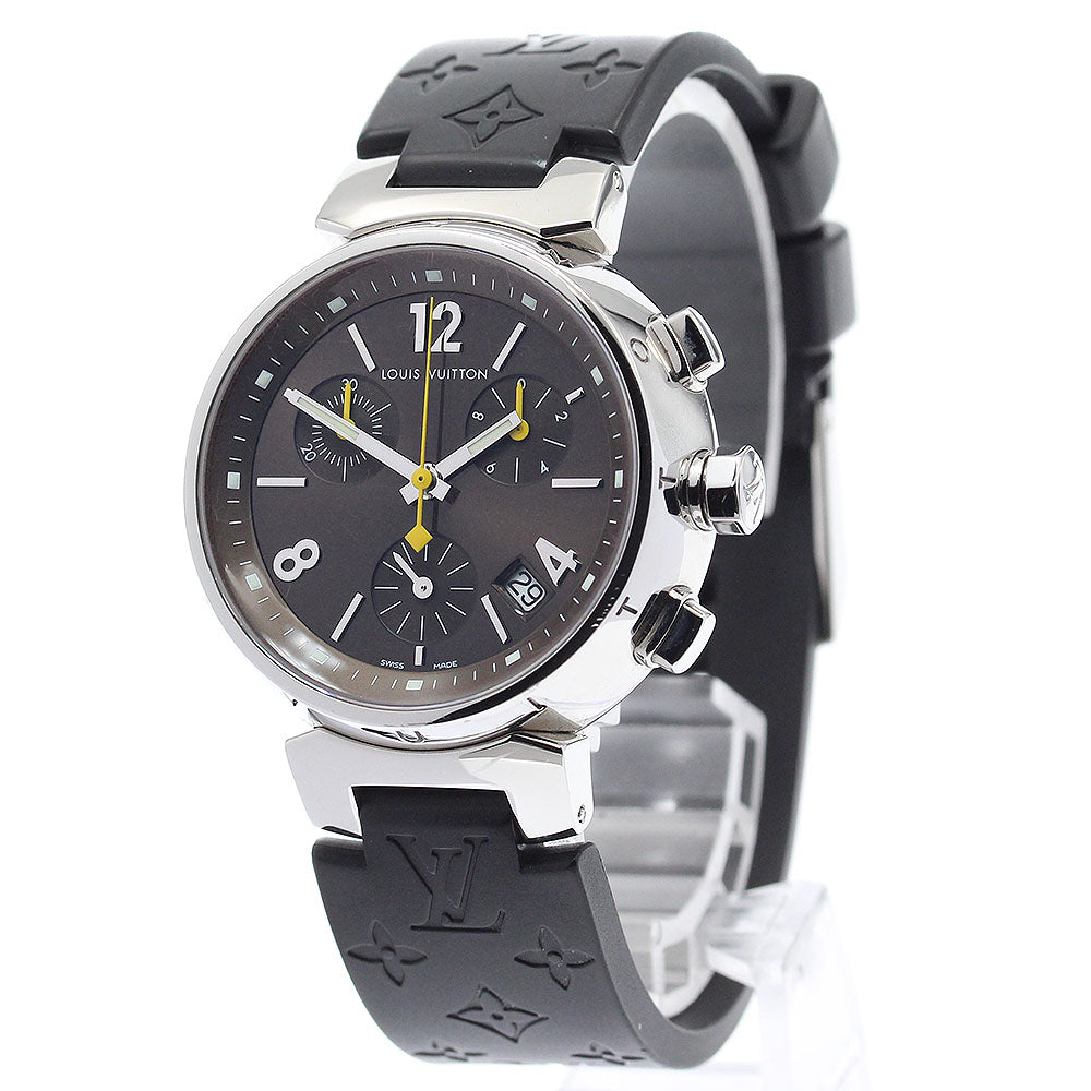LOUIS VUITTON Tambour Q1321 Chronograph Brown Dial Quartz Boy's Watch_883277