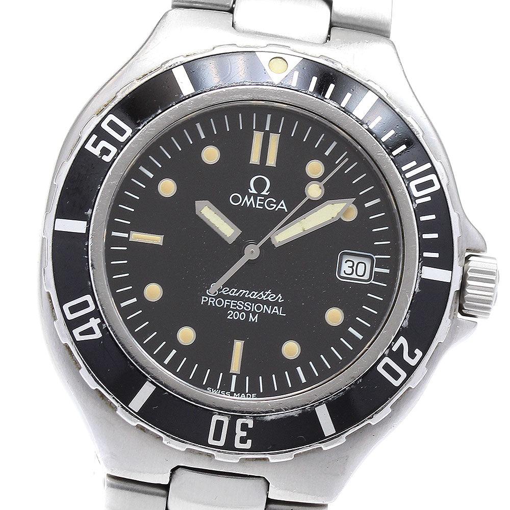 OMEGA Seamaster200 Date black Dial Quartz Men's Watch_883282