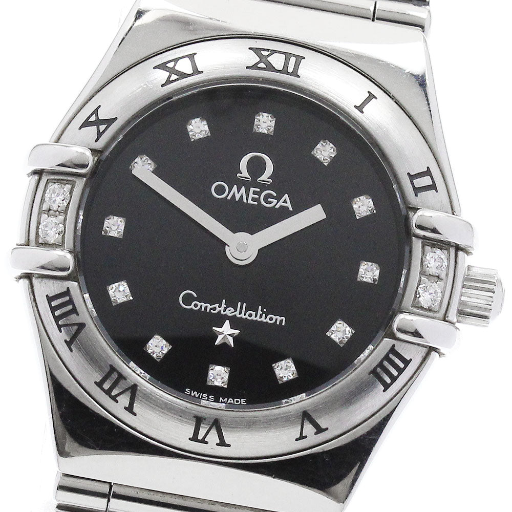 OMEGA Constellation 1566.56 12P diamond 4P Bezel Diamond Quartz Ladies_883286