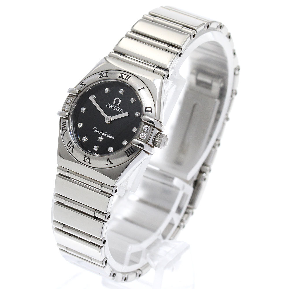 OMEGA Constellation 1566.56 12P diamond 4P Bezel Diamond Quartz Ladies_883286