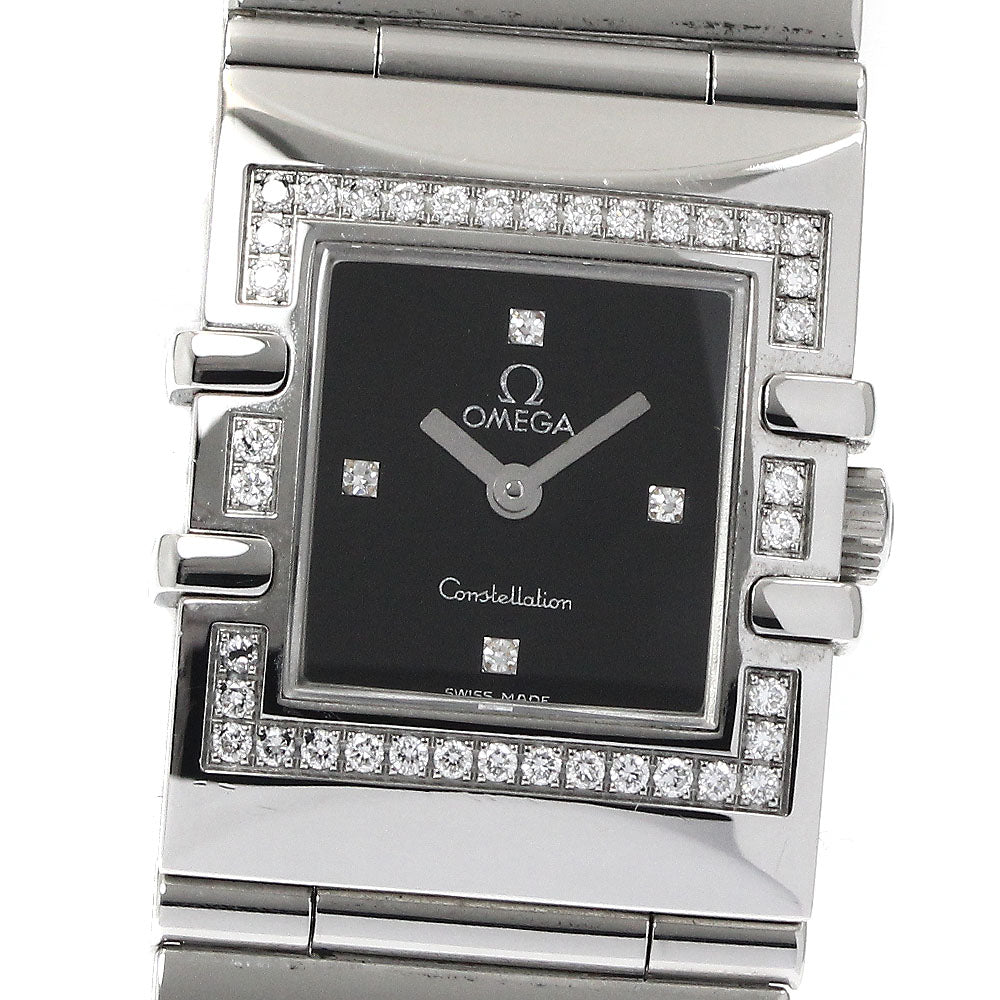 OMEGA Constellation Carre Quadra 1528.46 Diamond Bezel Quartz Ladies_883287