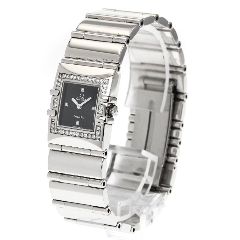 OMEGA Constellation Carre Quadra 1528.46 Diamond Bezel Quartz Ladies_883287