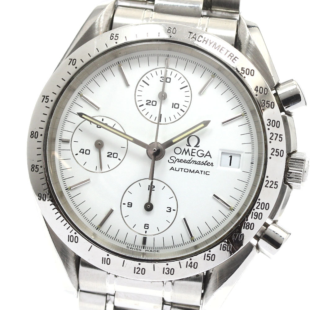 OMEGA Speedmaster 3511.20 Chronograph white Dial Automatic Men's Watch_883311