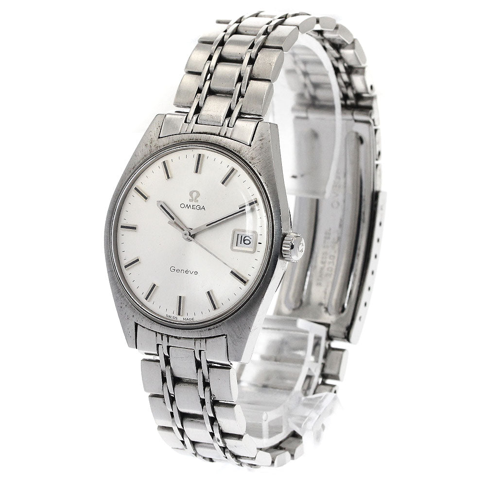OMEGA Geneve 136.041 Date Cal.613 Silver Dial Hand Winding Men's Watch_883317