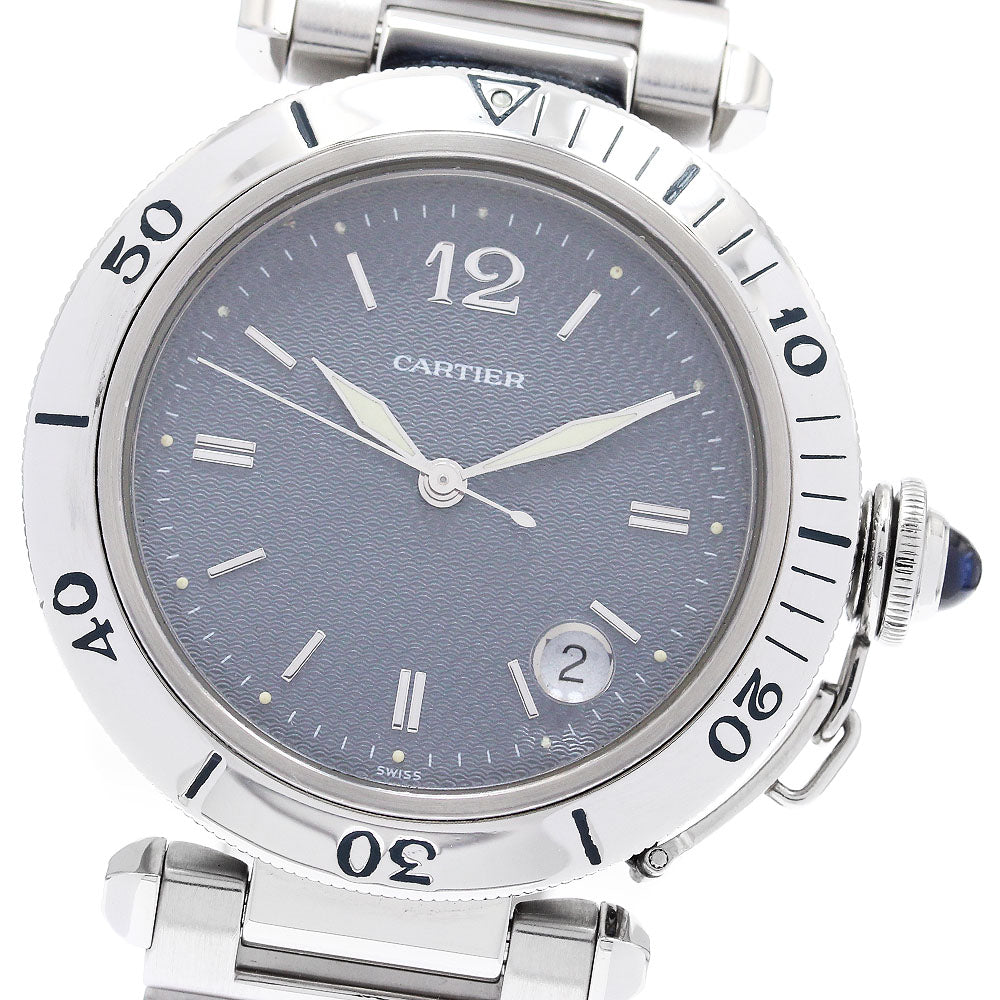 CARTIER Pasha 38 W31017H3 Date gray Dial Automatic Men's Watch_883332