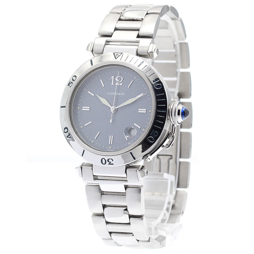 CARTIER Pasha 38 W31017H3 Date gray Dial Automatic Men's Watch_883332