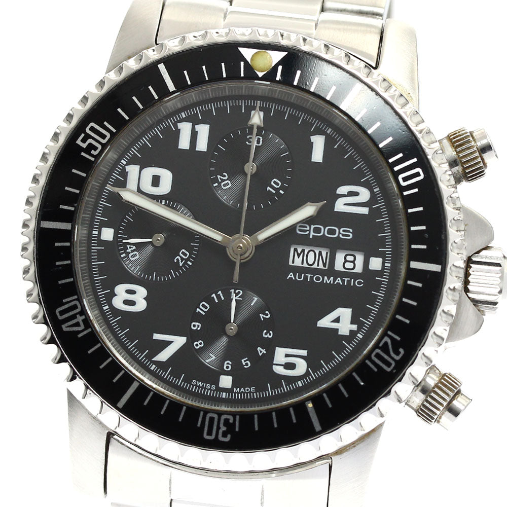 EPOS Divers 3365BKM Chronograph day date black Dial Automatic Men's Watch_883342