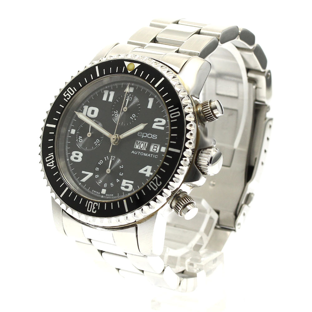 EPOS Divers 3365BKM Chronograph day date black Dial Automatic Men's Watch_883342