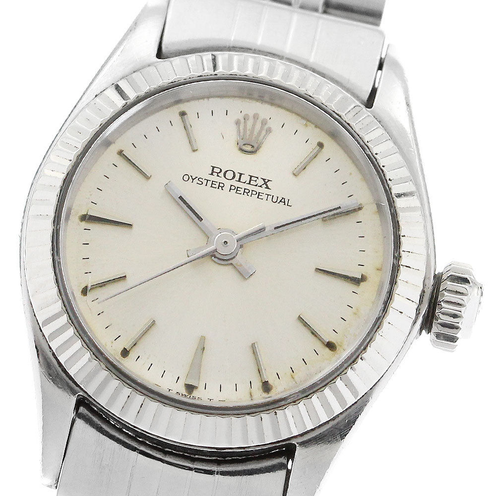 ROLEX Oyster perpetual 6619 Cal.1130 WG bezel Automatic Ladies Watch_883346