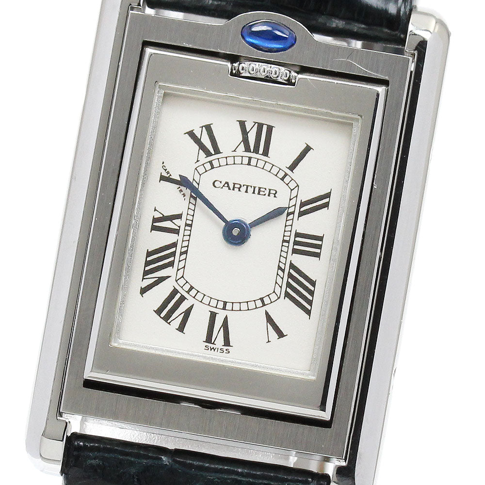 CARTIER Tank bath currant SM W1011158 beige Dial Quartz Ladies Watch_883370