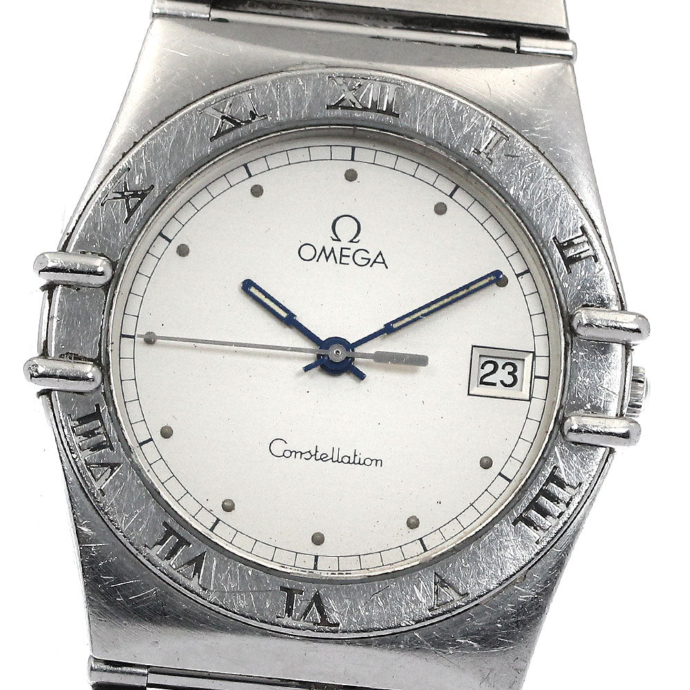 OMEGA Constellation Date Silver Dial Quartz Men's Watch_883374