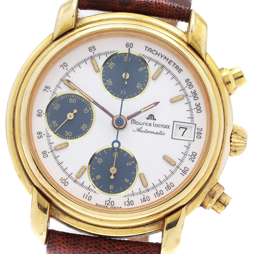 MAURICE LACROIX Kroneo 03274 Chronograph white Dial Automatic Men's Watch_883390