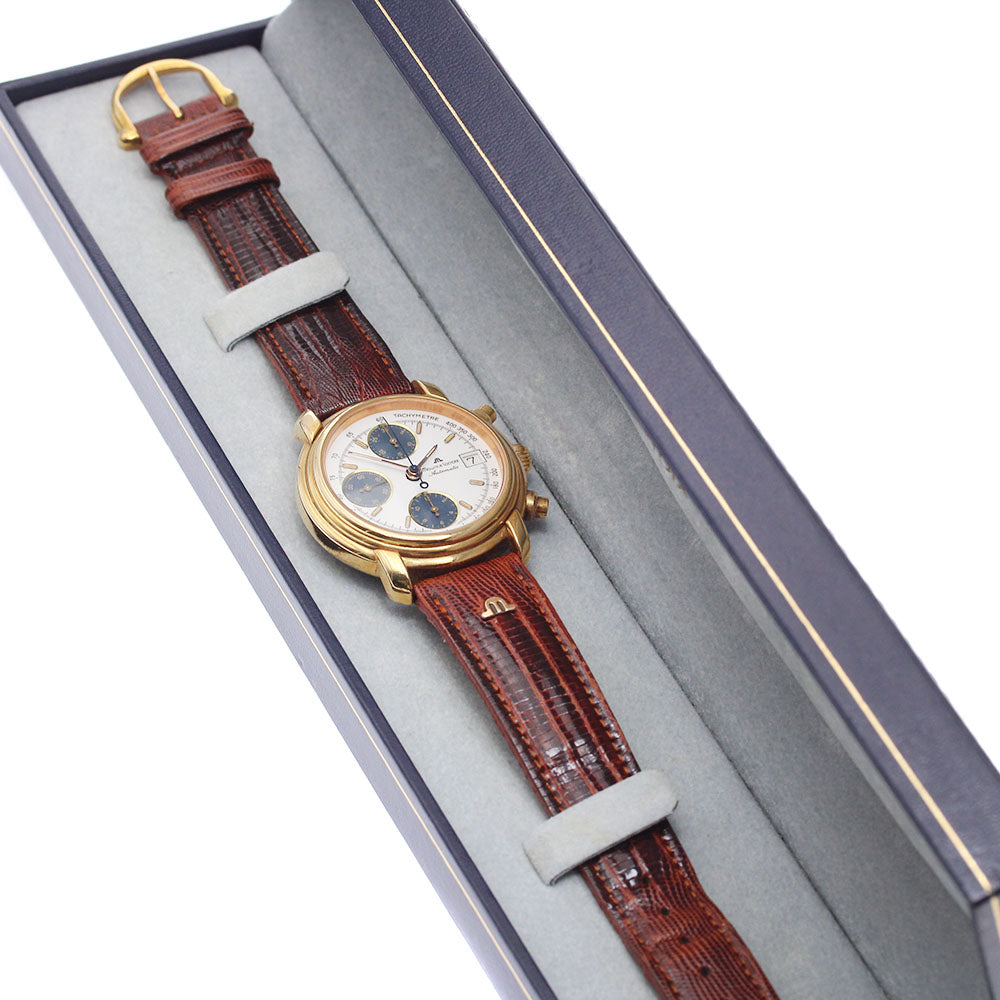 MAURICE LACROIX Kroneo 03274 Chronograph white Dial Automatic Men's Watch_883390