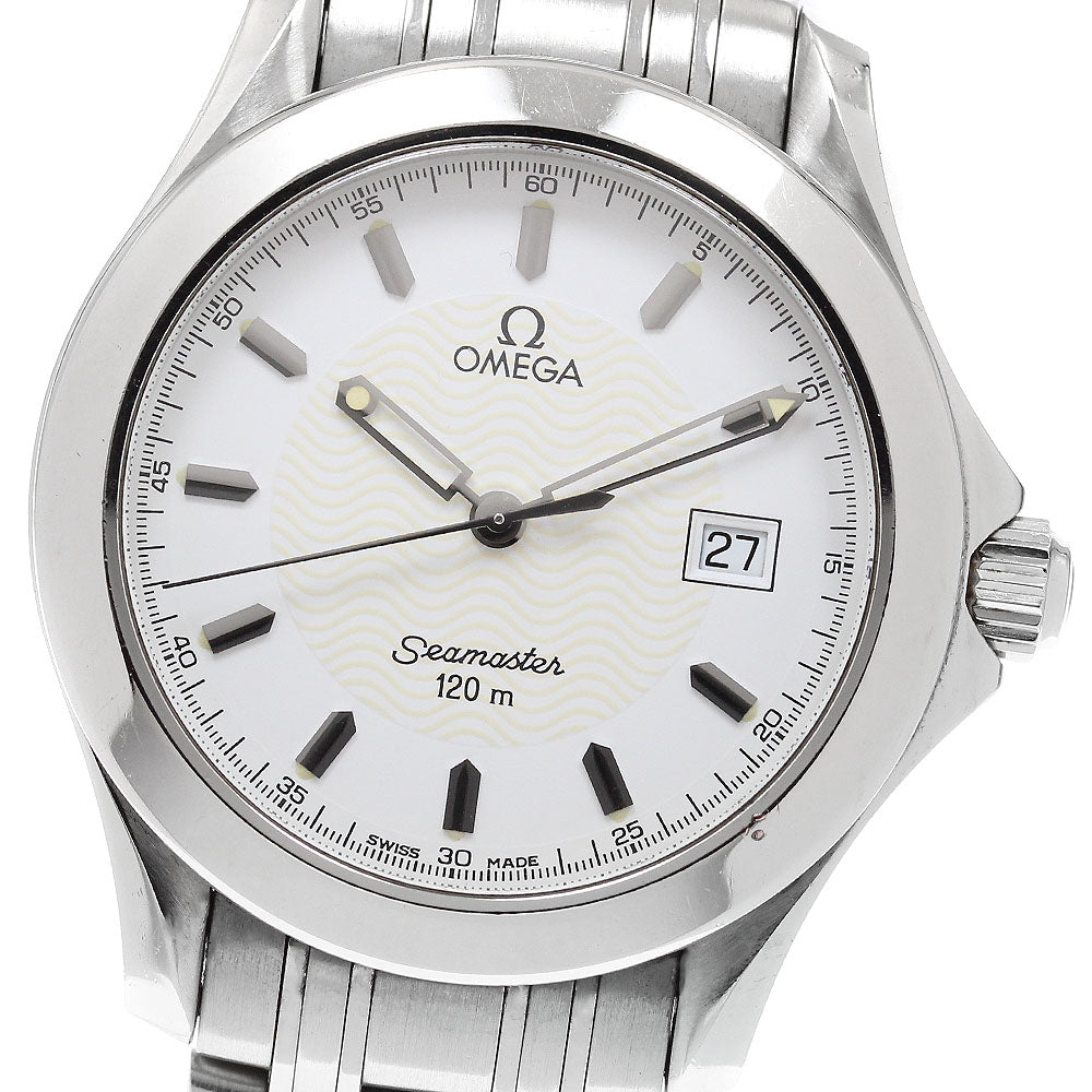 OMEGA Seamaster120 2511.21 Date white Dial Quartz Men's Watch_883412