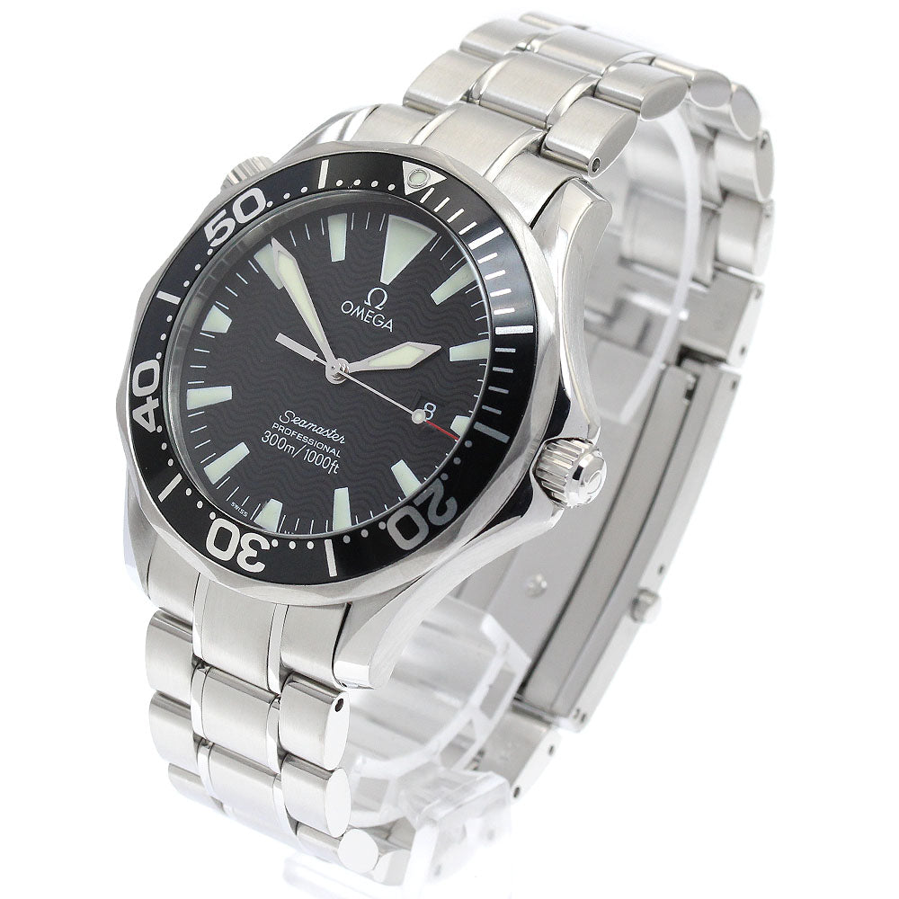 OMEGA Seamaster300 2264.50 Date black Dial Quartz Men's Watch_883431