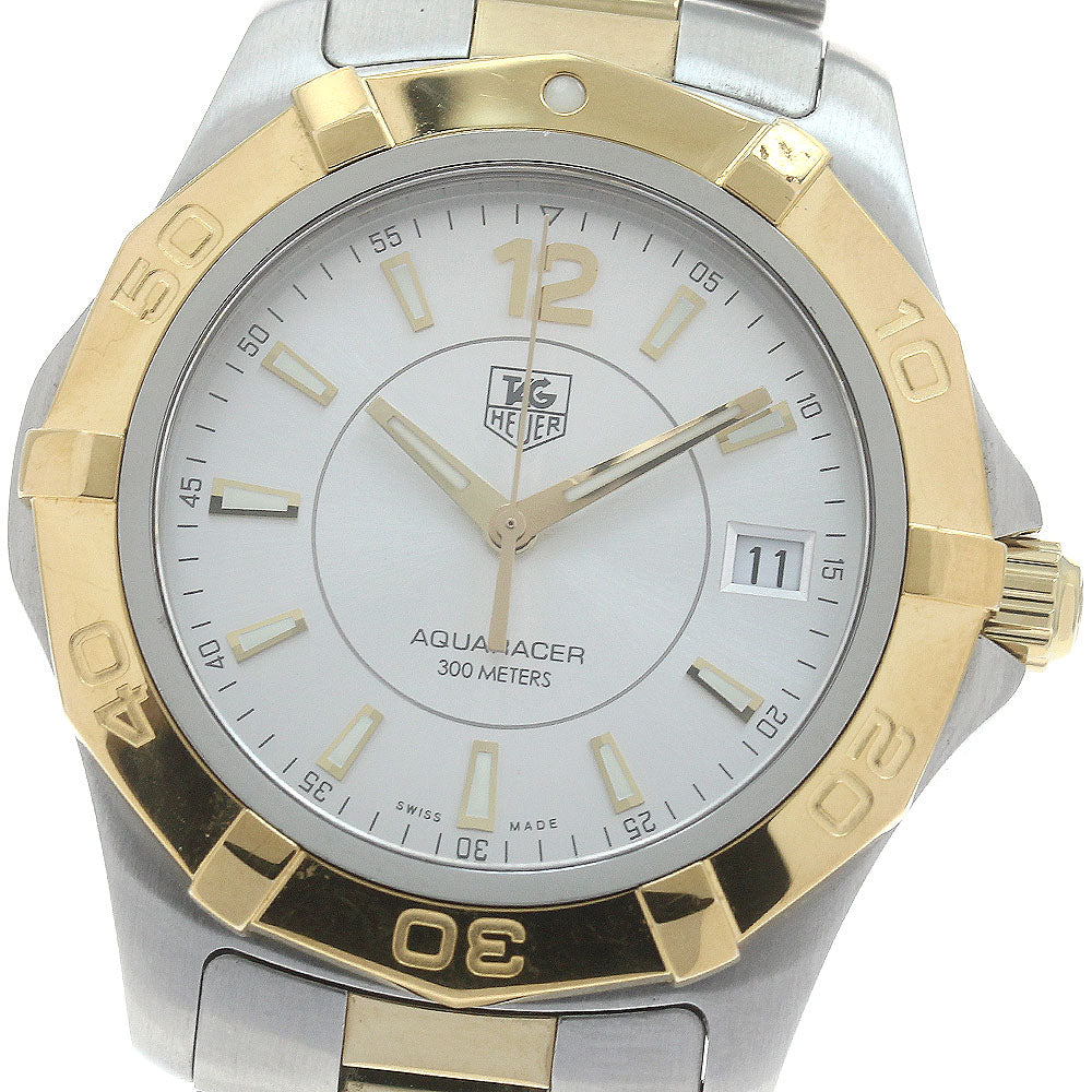 TAG HEUER Aquaracer WAF1120 Date Silver Dial Quartz Men's Watch_883447
