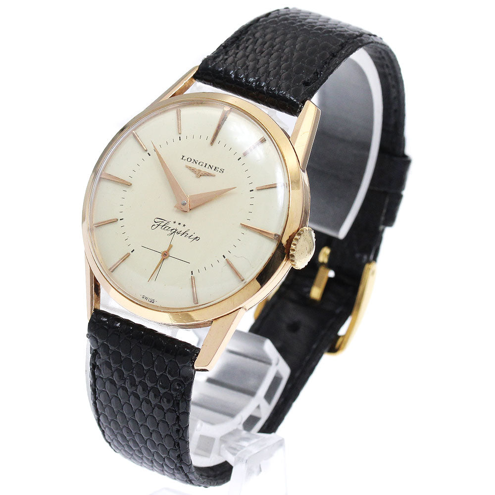 LONGINES Flagship K18YG Cal.30L Silver Dial Hand Winding Men's Watch_883450
