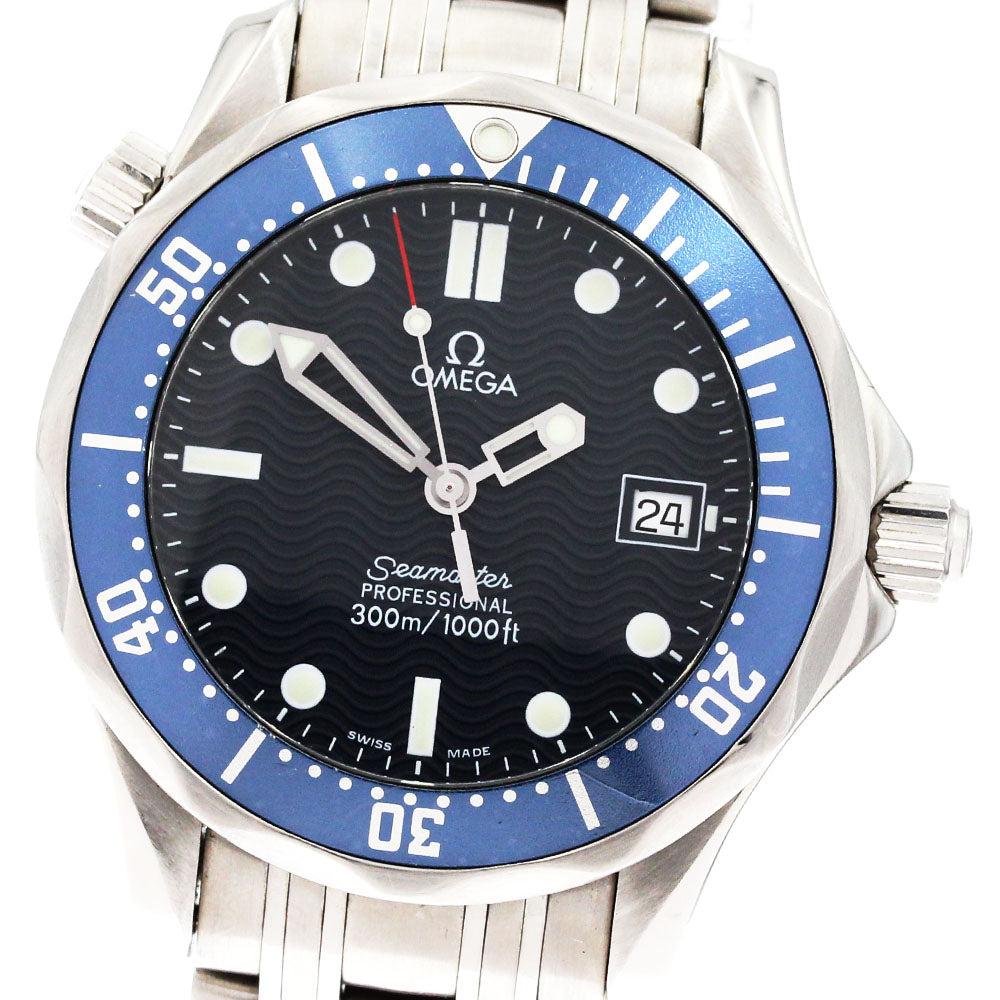 OMEGA Seamaster300 Professional 2561.80 Date Navy Dial Quartz Boy's Watch_883465