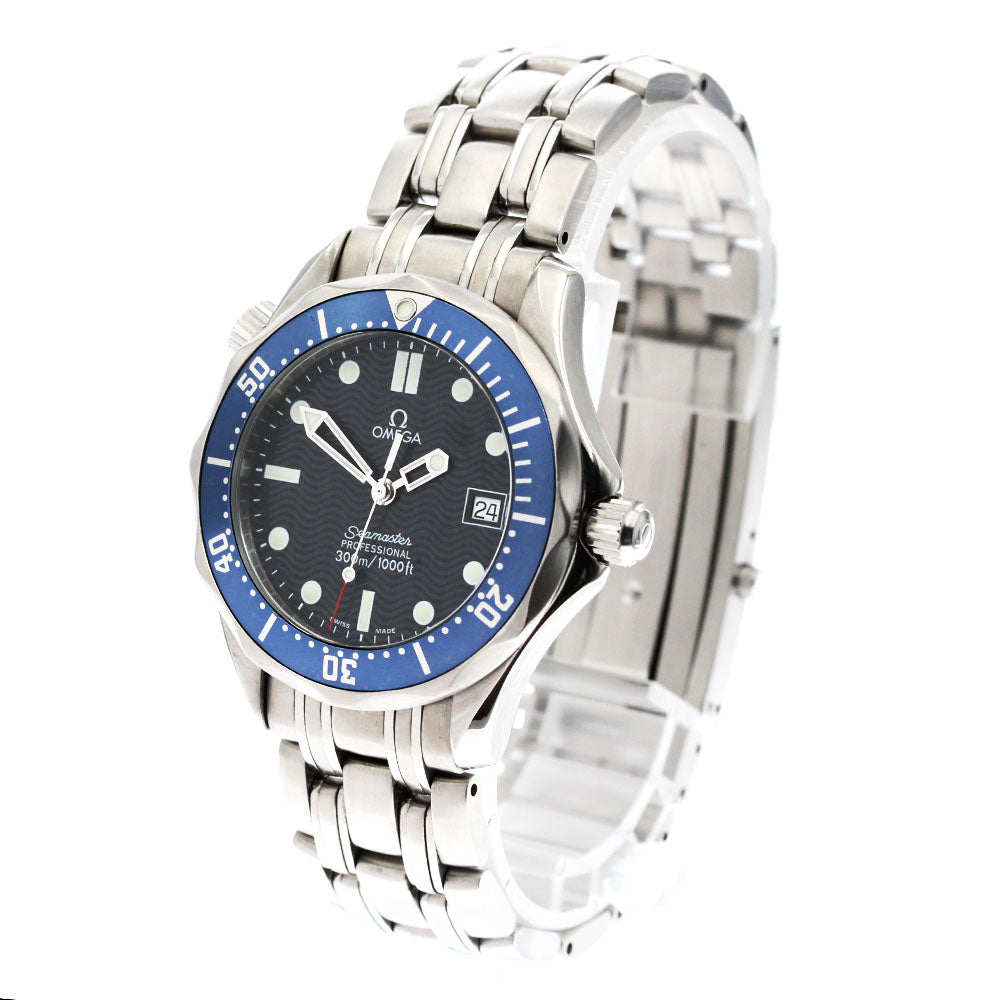 OMEGA Seamaster300 Professional 2561.80 Date Navy Dial Quartz Boy's Watch_883465