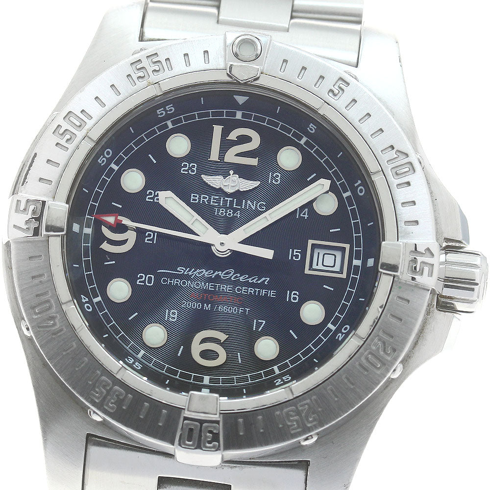 BREITLING Super Ocean A17390 Date black Dial Automatic Men's Watch_883471