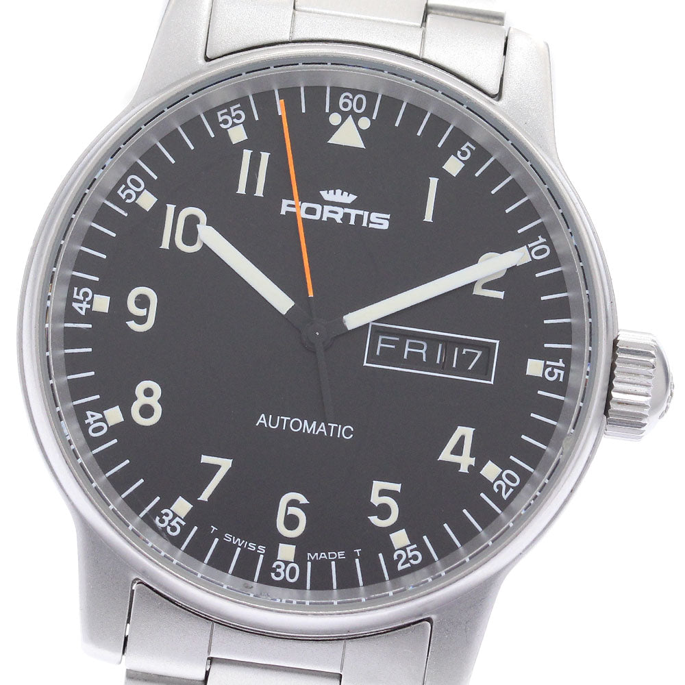 FORTIS Freeger 595.22.158.1 Day date black Dial Automatic Men's Watch_883479