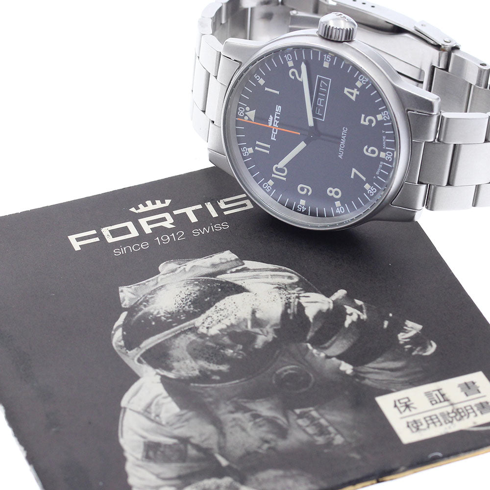 FORTIS Freeger 595.22.158.1 Day date black Dial Automatic Men's Watch_883479