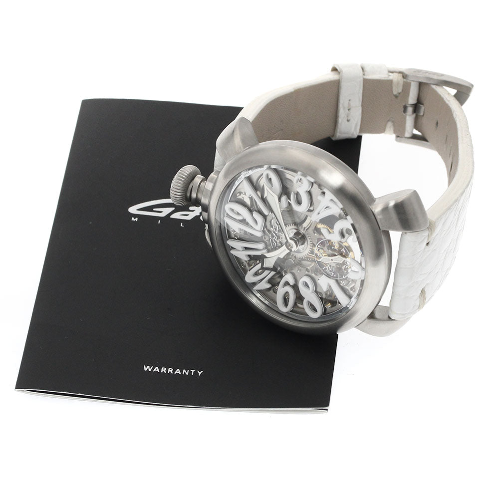 GaGa MILANO Manuale48MM 5310.01 skeleton skeleton Dial Hand Winding Men's Watch_883488
