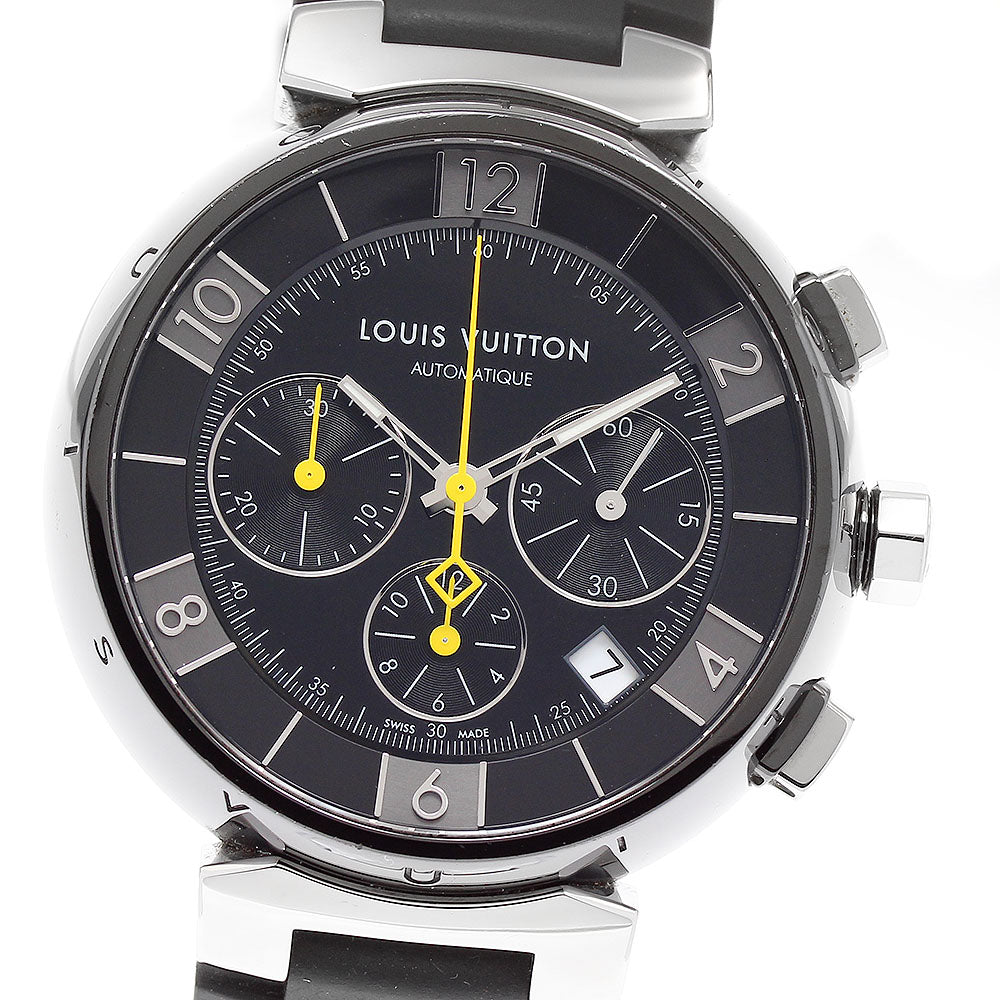 LOUIS VUITTON Tambour in black Q112J Chronograph Automatic Men's Watch_883496