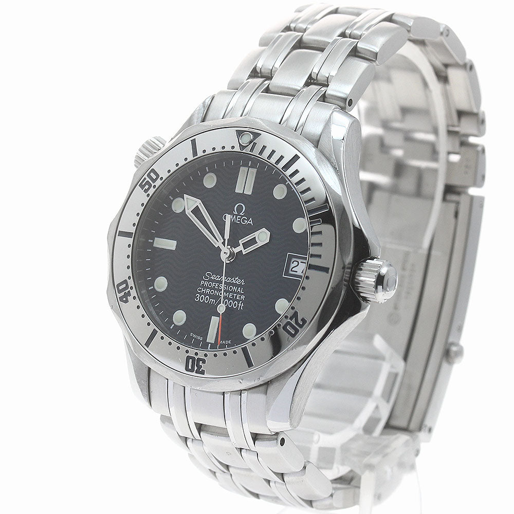 OMEGA Seamaster300 2552.80 Date Navy Dial Automatic Boy's Watch_883500