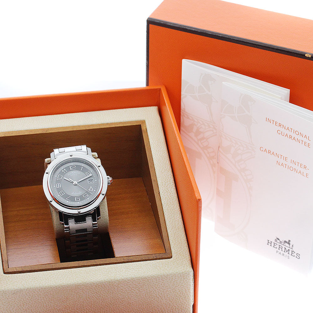 HERMES Clipper CL5.410.230/3831 Date gray Dial Automatic Boy's Watch_883509