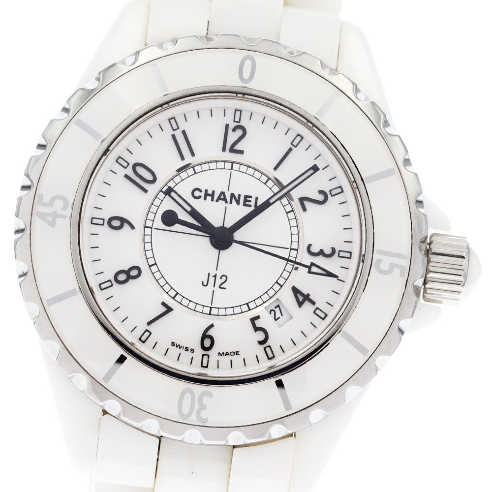 CHANEL J12 33mm H0968 White Ceramic white Dial Quartz Ladies Watch_883516
