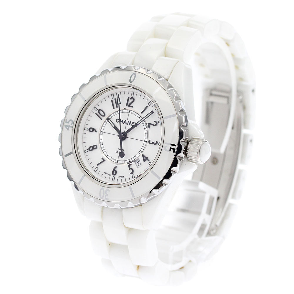 CHANEL J12 33mm H0968 White Ceramic white Dial Quartz Ladies Watch_883516