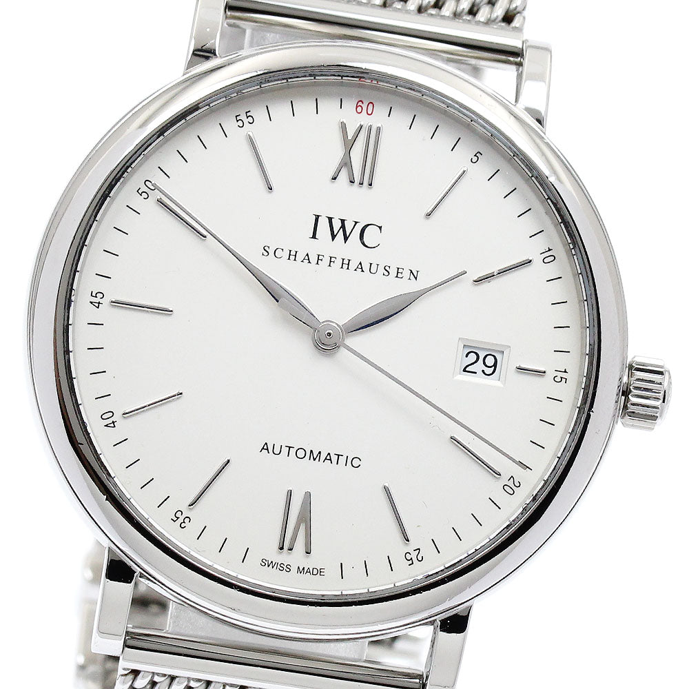 IWC SCHAFFHAUSEN Portofino IW356505 Date Silver Dial Automatic Men's_883524