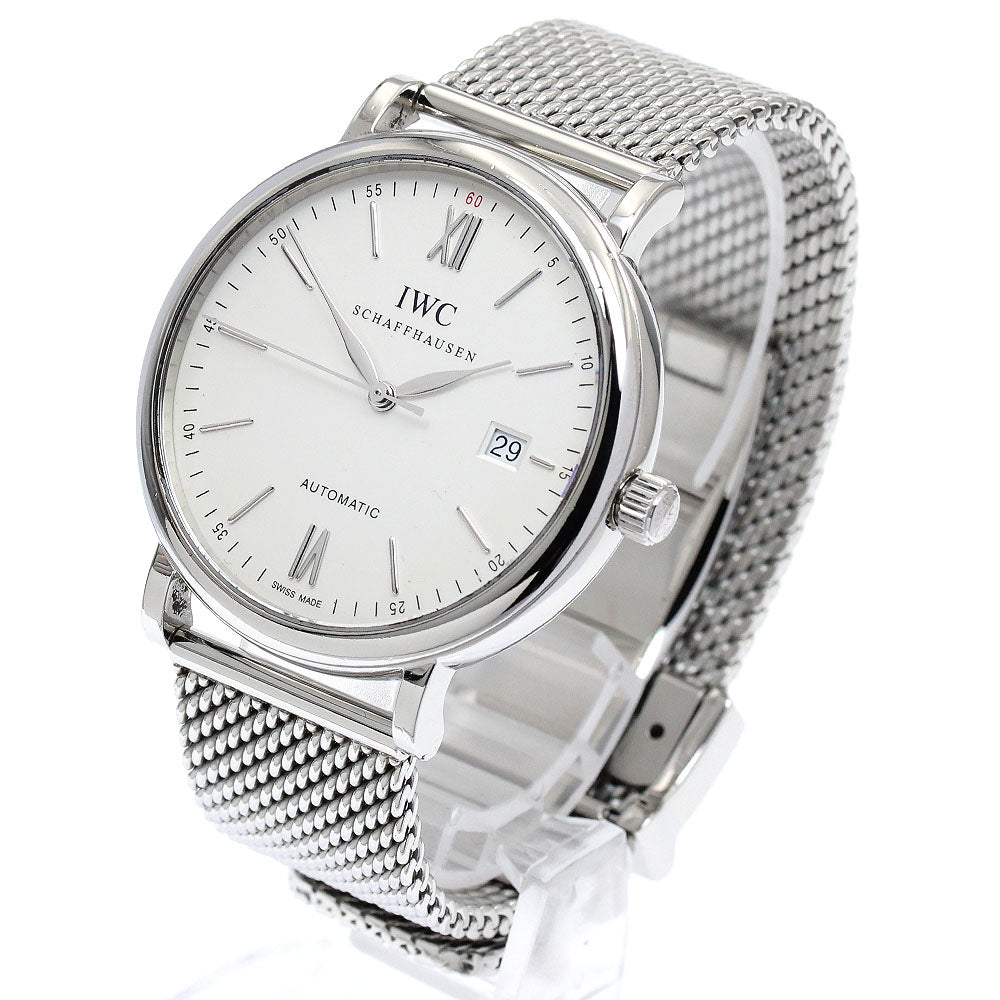 IWC SCHAFFHAUSEN Portofino IW356505 Date Silver Dial Automatic Men's_883524