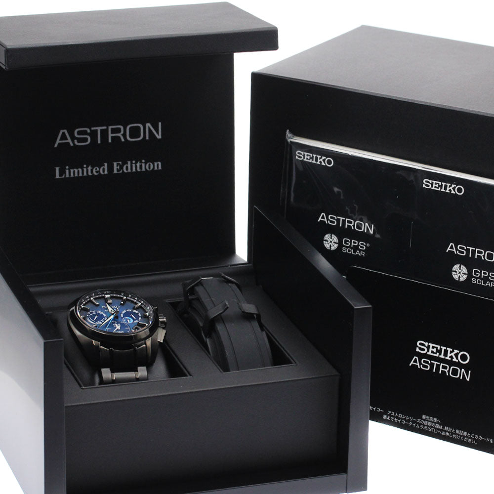 SEIKO Astron SBXC105/5X53-0BN0 GPS limited 800 Solar Powered Radio Men's_883527