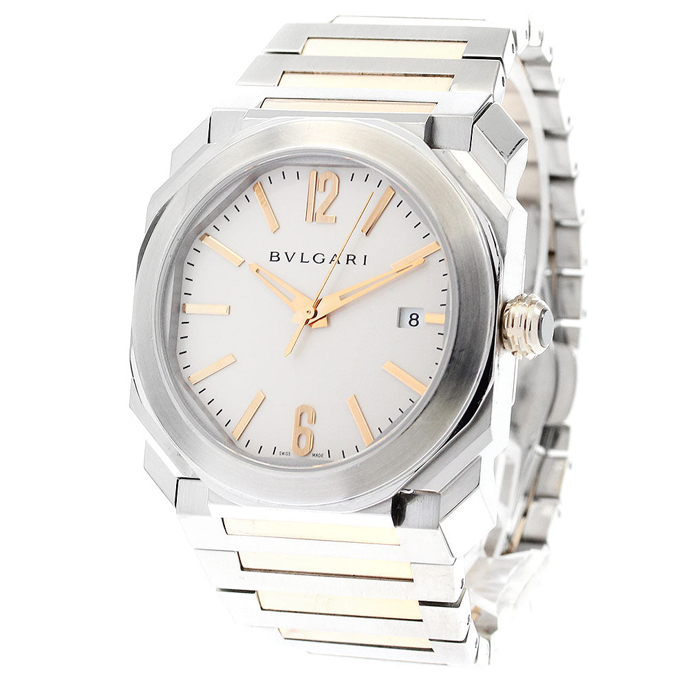 BVLGARI Octo Solo Tempo BGO38S Date Silver Dial Automatic Men's Watch_883528