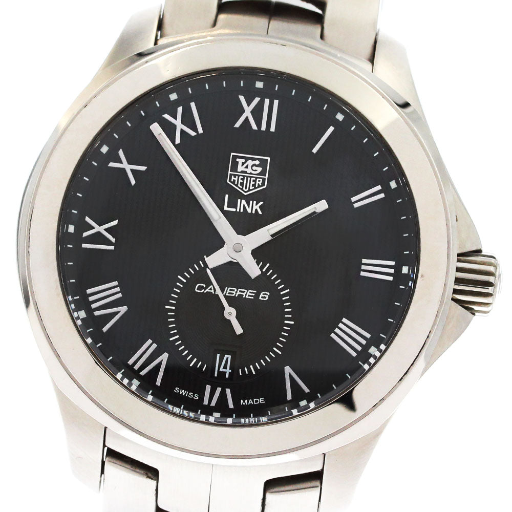 TAG HEUER Link Caliber 6 WAT2114 Date black Dial Automatic Men's Watch_883546