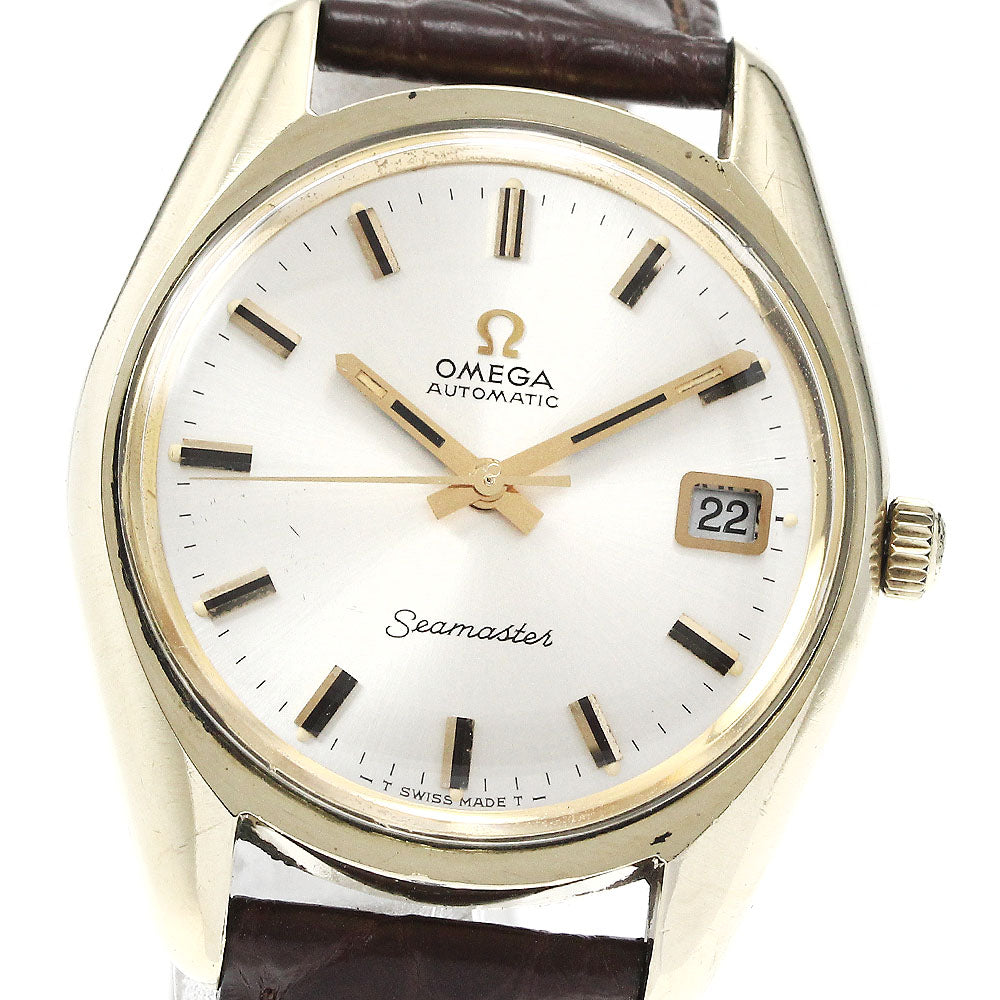 OMEGA Seamaster 166.067 Date Cal.565 Silver Dial Automatic Men's Watch_883549