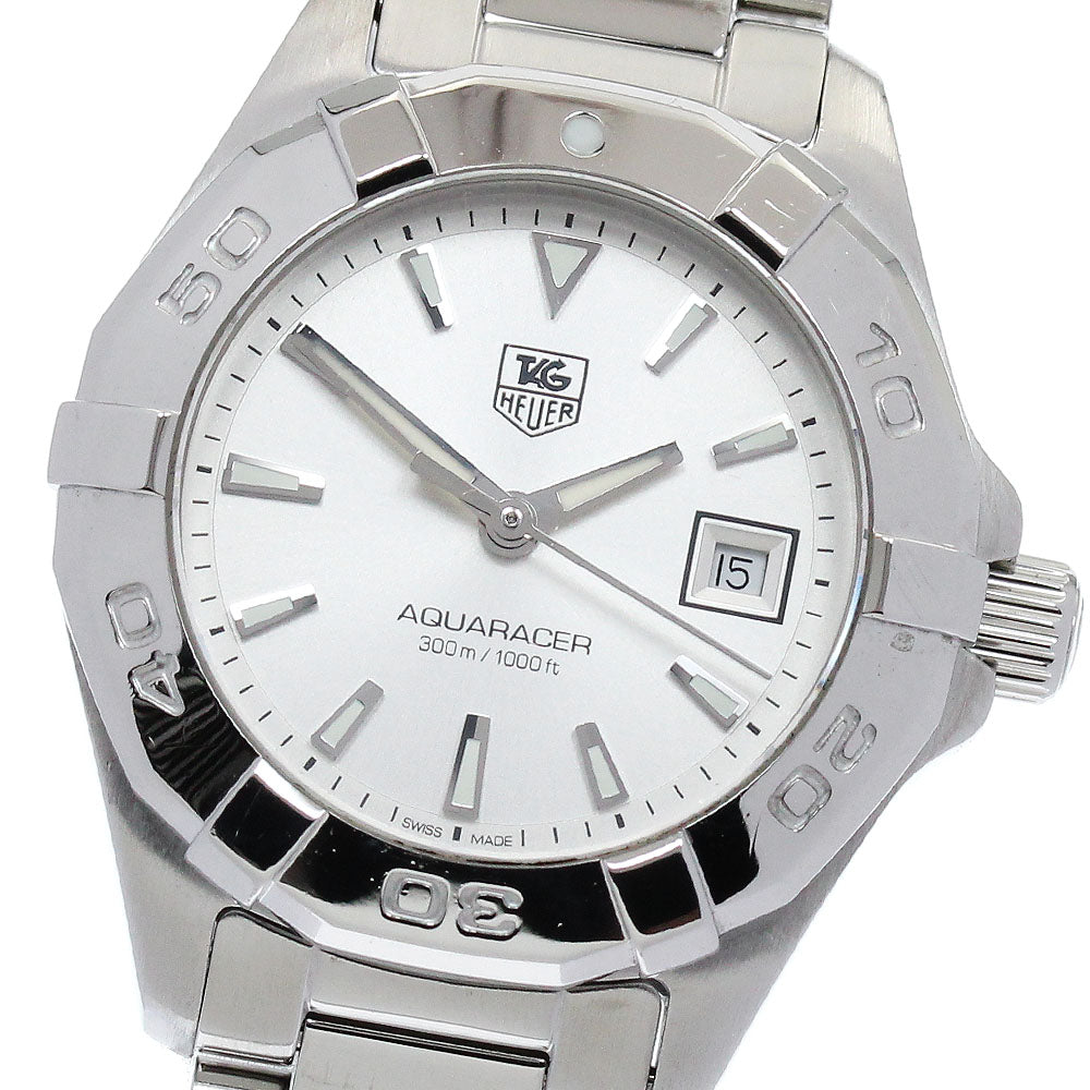 TAG HEUER Aqua racer WAY1411.BA0920 Date Silver Dial Quartz Ladies Watch_883554