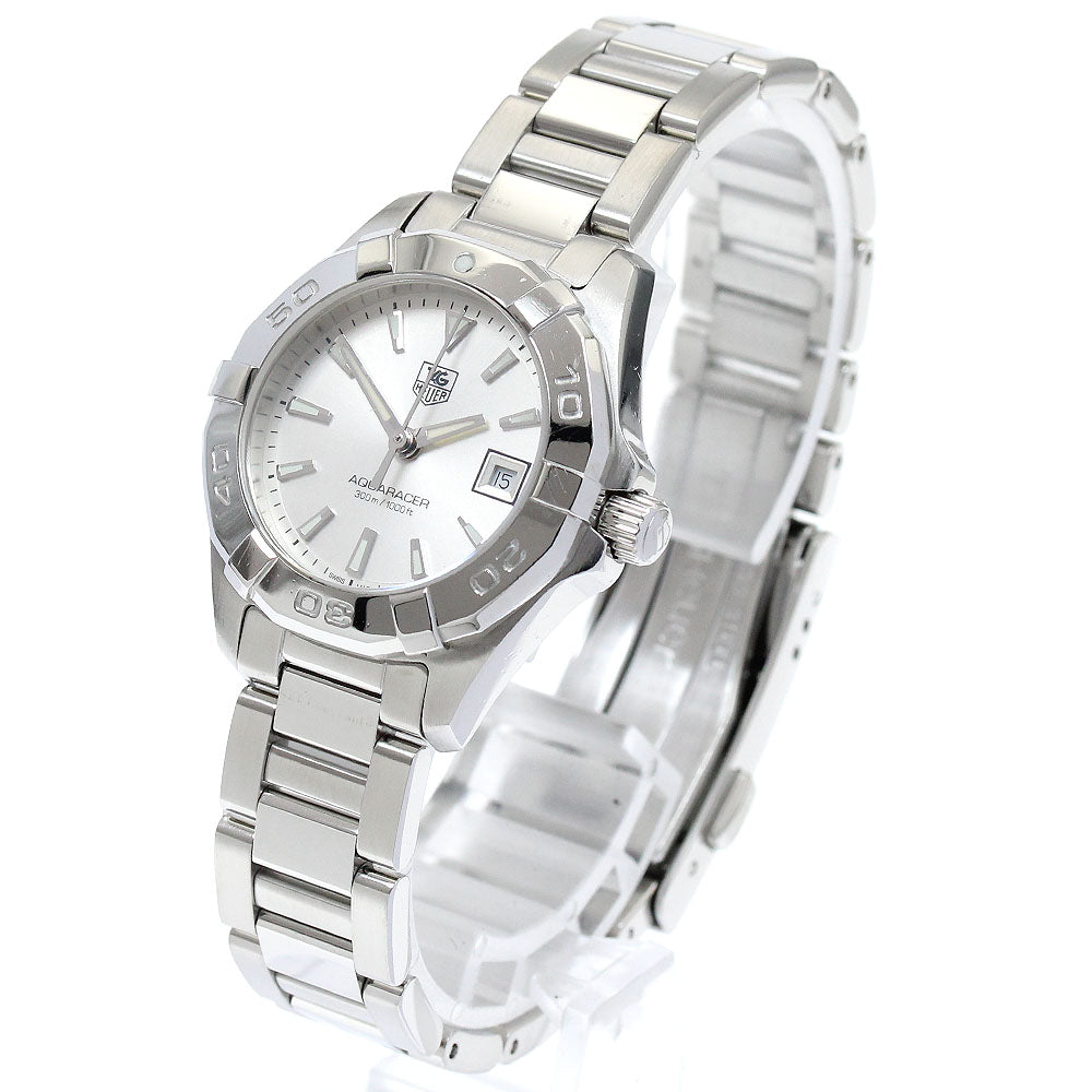 TAG HEUER Aqua racer WAY1411.BA0920 Date Silver Dial Quartz Ladies Watch_883554
