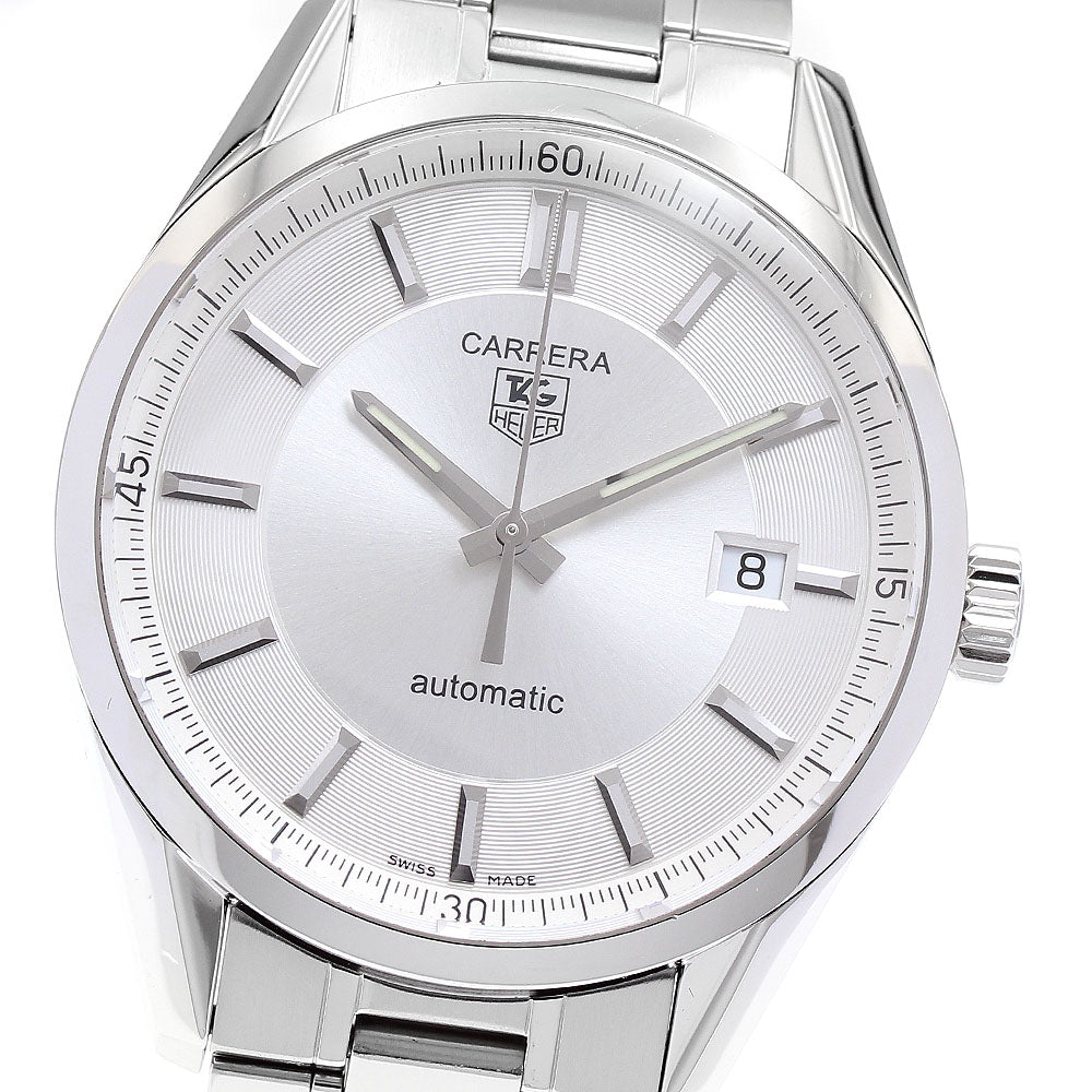 TAG HEUER Carrera Caliber 5 WV211A-0 Date Silver Dial Automatic Men's_883567