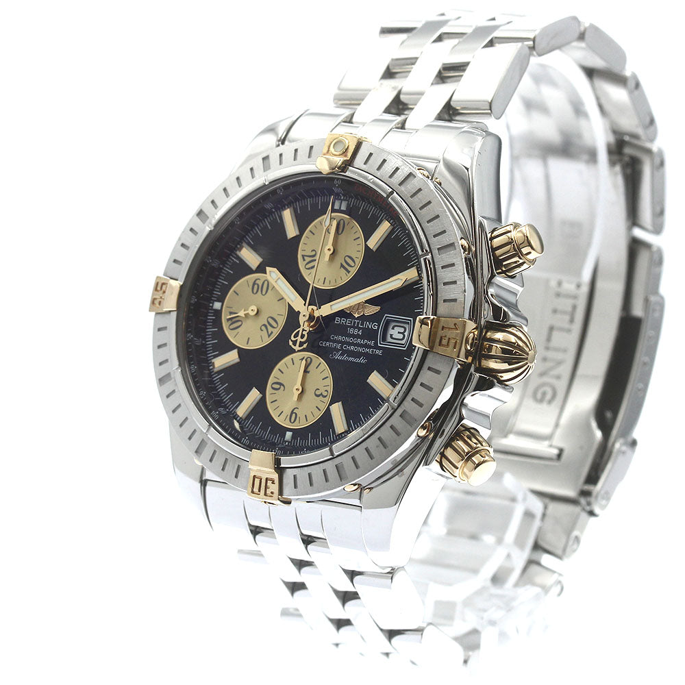 BREITLING Chronomat Evolution B13356 Date Black / gold Dial Automatic Men's Watch_883571