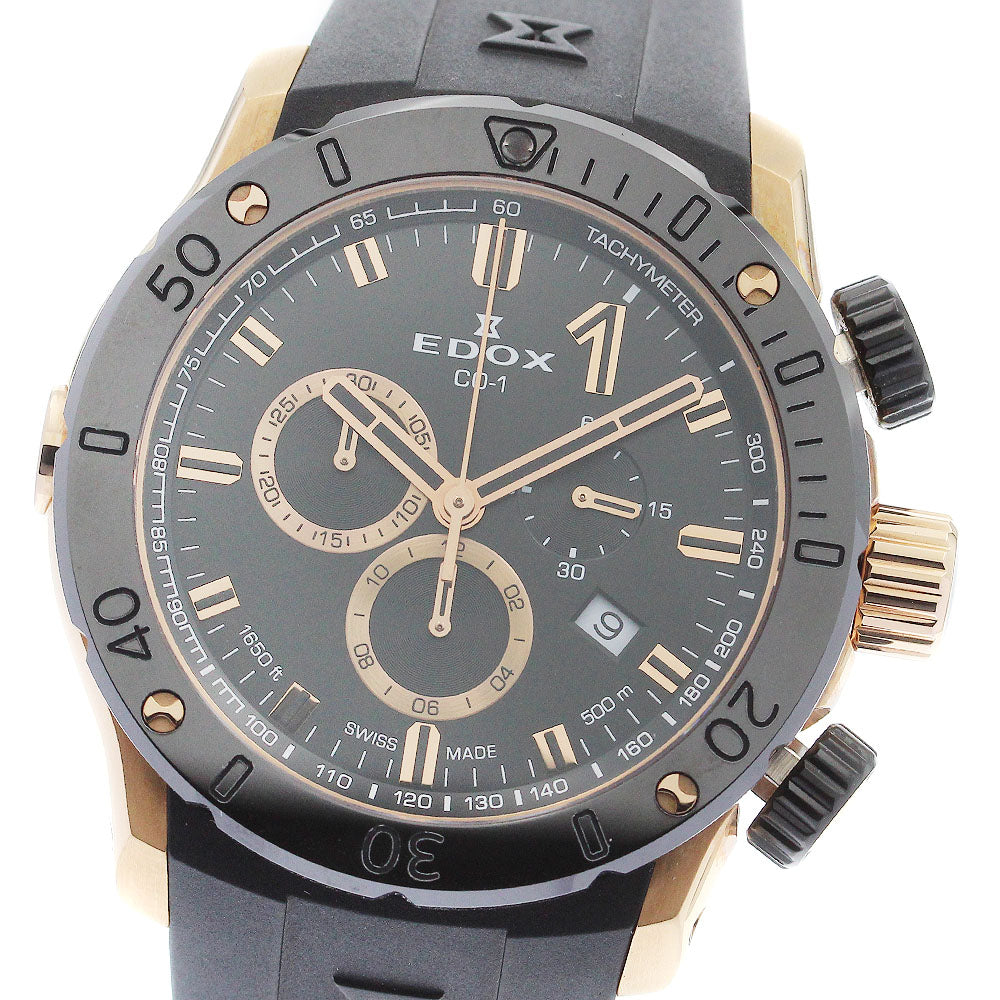 EDOX Chrono Offshore 1 10221 Chronograph black Dial Quartz Men's Watch_883575