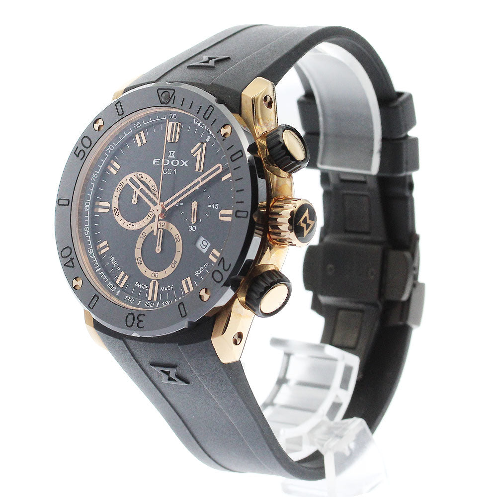 EDOX Chrono Offshore 1 10221 Chronograph black Dial Quartz Men's Watch_883575