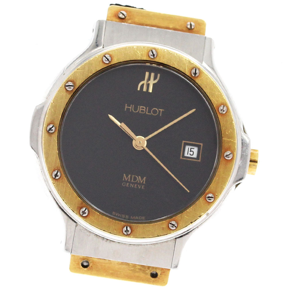 HUBLOT MDM Classic 1391.2 K18YGBezel black Dial Quartz Ladies Watch_883629