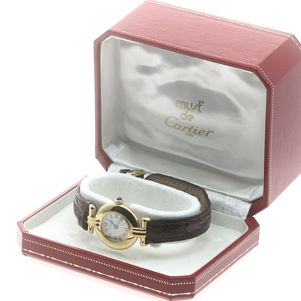 CARTIER Mastocolize SM W1506153 Stainless Steel/YG beige Dial Quartz Ladies Watch_883634