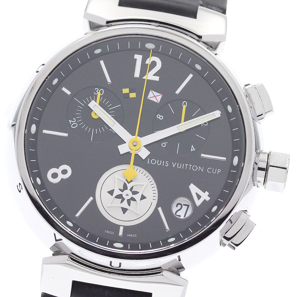 LOUIS VUITTON Tambour Lovely Cup Q11BG Date Chronograph QZ Men's Watch_883647