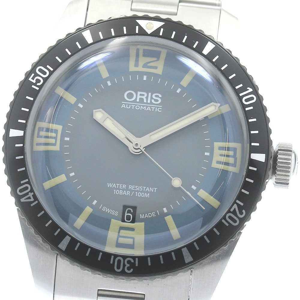 ORIS Divers 65 7707 Date Blue gray Dial Automatic Men's Watch_883653