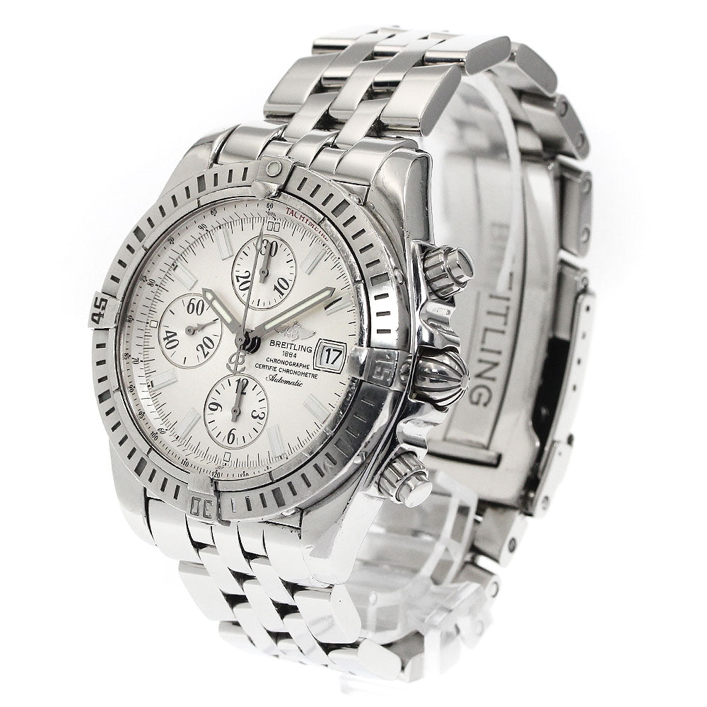 BREITLING Chronomat Evolution A13356 Chronograph Silver Dial Automatic_883679